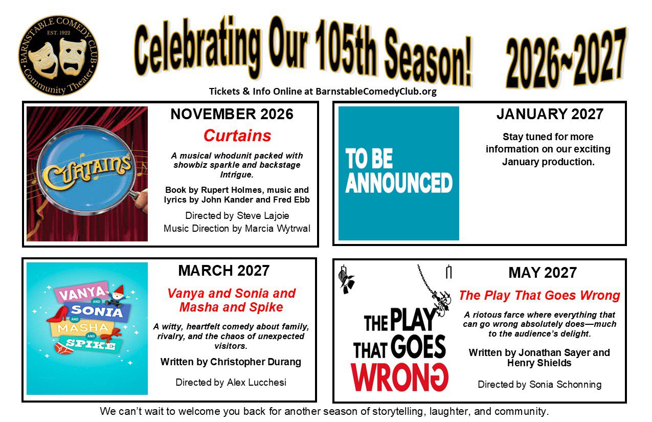 BCC 105th Season Postcard 2026-27